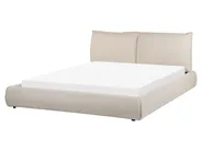 Wasserbett Stoff VINAY 160 x 200 cm Beige_881089