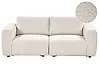 Modulsofa 2-Sitzer KIVVIK Bouclé Cremeweiß