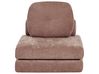 1-Sitzer Schlafsofa OLDEN Chenillegewebe Braun