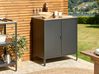 Outdoor-Küchenschrank VILAMA Schwarz Metall