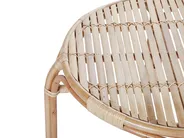 Lounge Set mit Tisch 4-Sitzer BRINDISI Rattan Naturfarben_796599