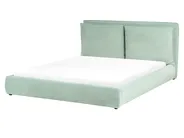 Bett mit Lattenrost Samtstoff BAJONNA 160 x 200 cm Mintgrün_1009533