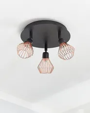 3 Light Spotlight VOLGA Adjustable Metal Black_765672