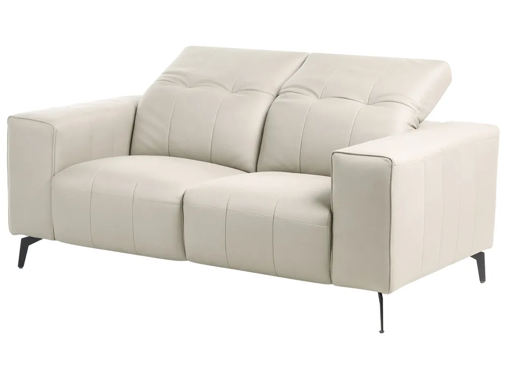 Sofa 2-Sitzer OMMEL Stoff Hellbeige_1035656