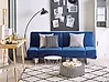 Schlafsofa 2-Sitzer YORK Samtstoff Marineblau