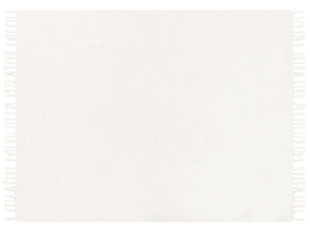 Kuscheldecke CHAOHANI Stoff 150 x 200 cm Cremeweiß_908259