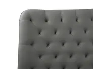 Bed Faux Leather ESSONNE 160 x 200 cm (EU King Size) Grey_788926