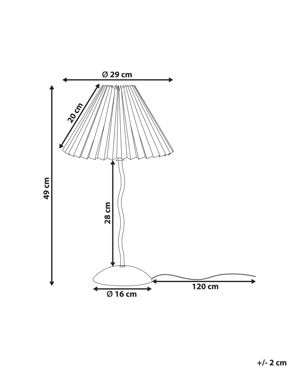 Table Lamp JIKAWO Metal Black_898199