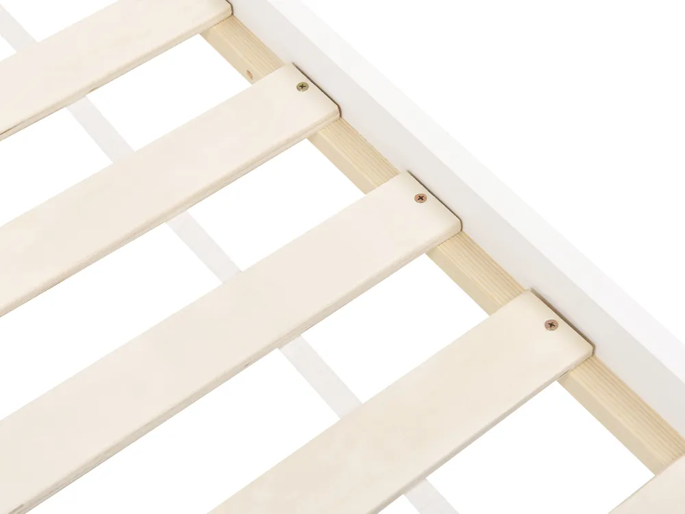 Kids Bed House Pine Wood TOSSE 90 x 200 cm (EU Single) White_864006