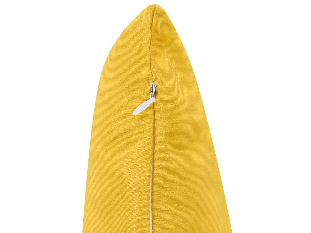 Set van 3 tuinkussens FORSYTHIA bladpatroon 45 x 45 cm Meerkleurig_1125073