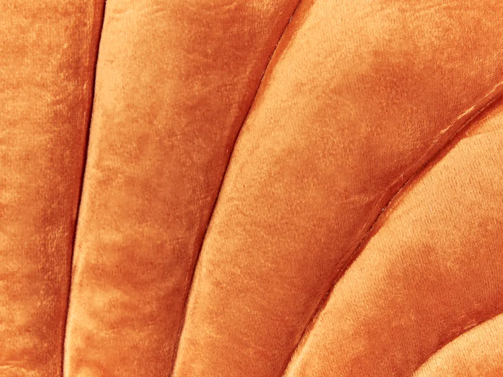 Set of 2 Decorative Cushions CONSOLIDA 47 x 35 cm Velvet Orange Solid_889128