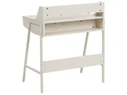 Schreibtisch mit Regalaufsatz BROXTON 77 cm 46 cm Hellbeige_1102715