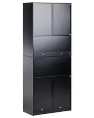4 Door Bookcase ZEHNA Brown/ Black_1033346