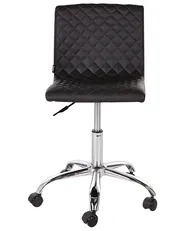 Desk Chair ORLANDO Faux Leather Black_932465