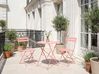 Bistro Set klappbar FIORI Metall Korallenrot