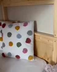 Set of 2 Decorative Cushions WALLFLOWER Cotton 45 x 45 cm White_970014
