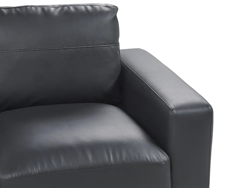 Sofa 3-Sitzer SOVIK Kunstleder Schwarz_899716