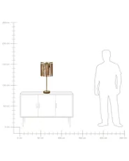 Tischlampe KAVERI Mangoholz Braun_868308