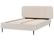 Bed Velvet BRIN 140 x 200 cm (EU Double) Beige_942034