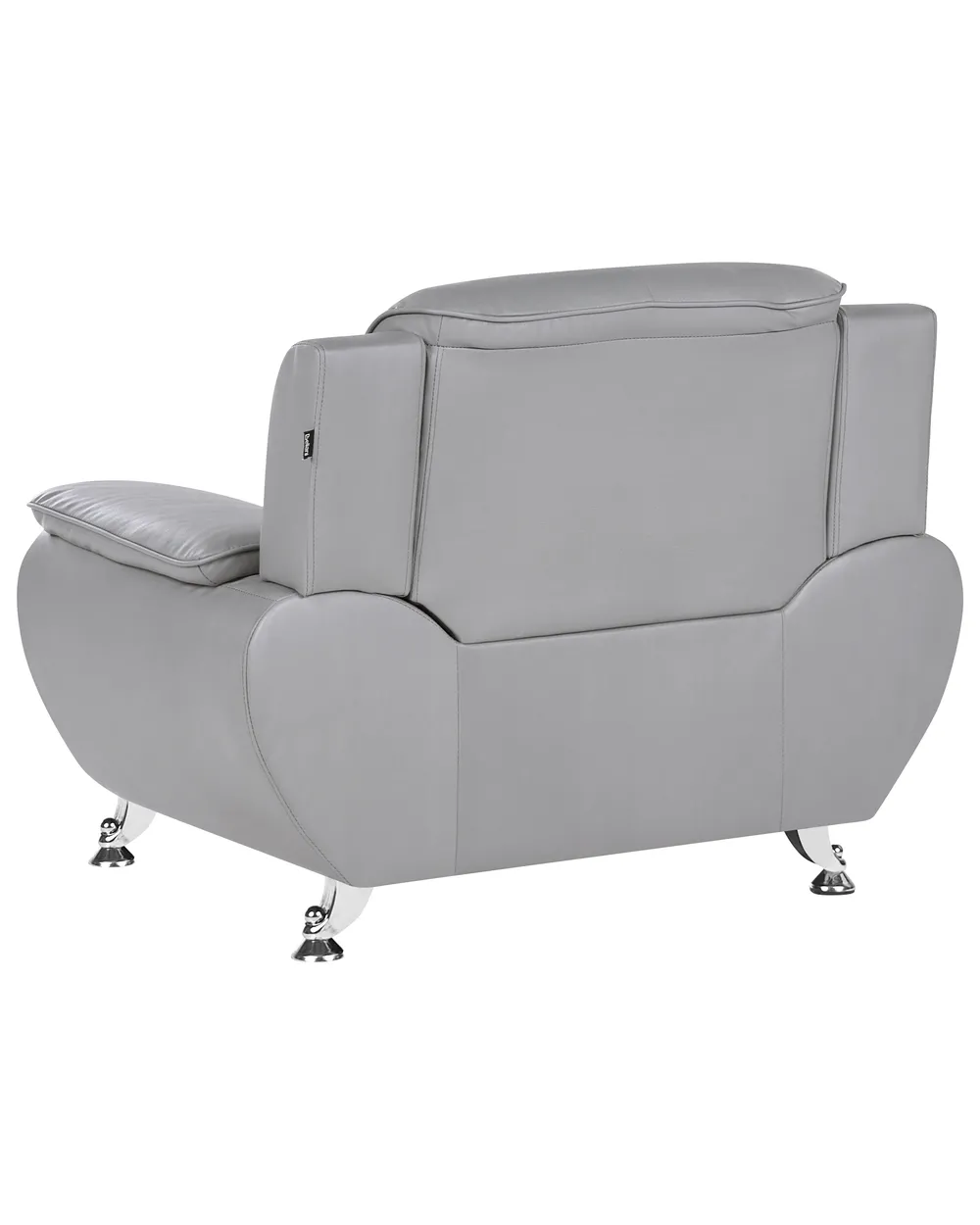 Armchair LEIRA Faux Leather Grey_1058626