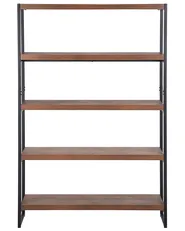 4 Tier Shelving Unit TIFTON 155 cm Dark Brown_758800