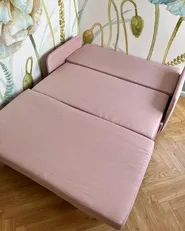 Schlafsofa 2-Sitzer BELFAST Stoff Rosa_1005718