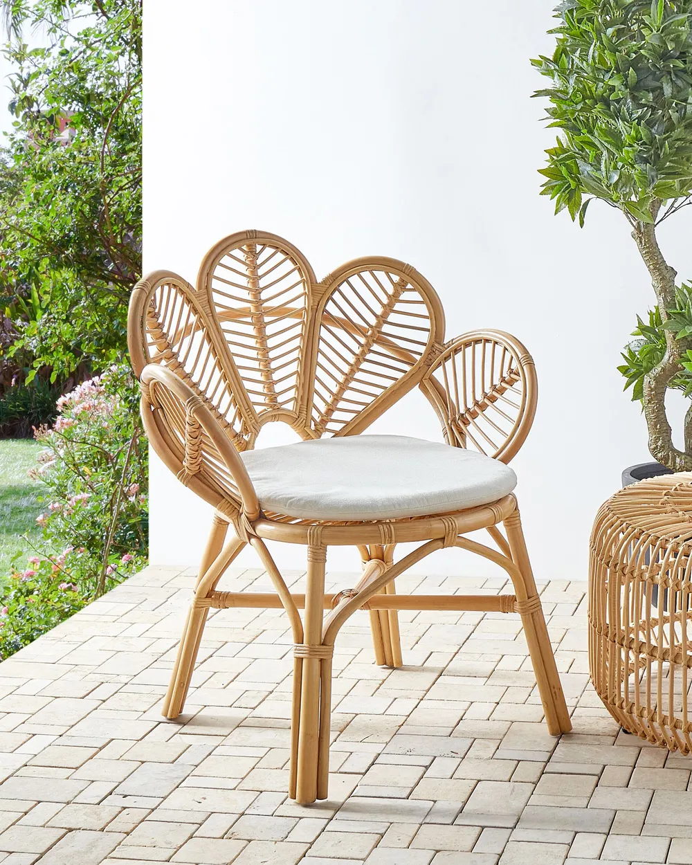 Pfauenstuhl FLORENTINE II Rattan Naturfarben