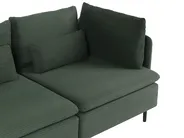 Modul Ecksofa 3-Sitzer EGERIS Cord Dunkelgrün rechtsseitig_1067193