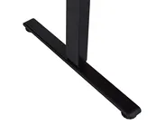 Eckschreibtisch elektrisch höhenverstellbar DESTINES 160 cm 109 cm Weiß / Schwarz rechtsseitig_927822