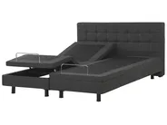 Bett verstellbar Stoff DUKE 180 x 200 cm Dunkelgrau_734373