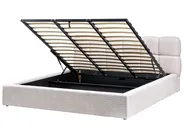 Ottoman Bed BASTON Boucle Light Beige 180 x 200 cm (EU Super King)_997012