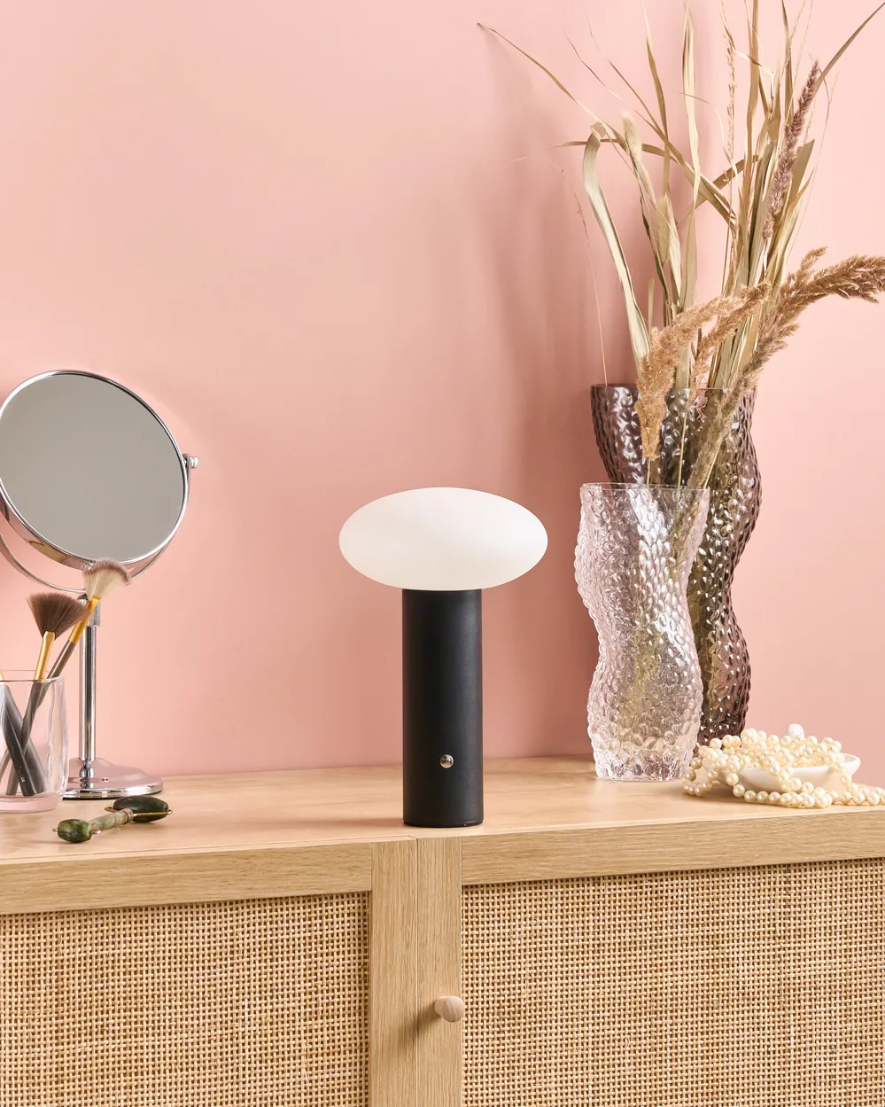 Wireless LED Table Lamp BUAYAN with Dimmer Metal Black_955265