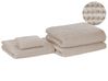 Handtücher 4er Set AREORA Baumwolle Beige
