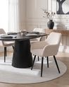 Set of 2 Dining Chairs MORI Corduroy Light Beige