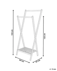 Coat Stand DENVER Light Brown_935396
