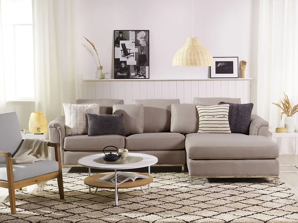 Ecksofa OSLO Stoff Beige linksseitig_1175807