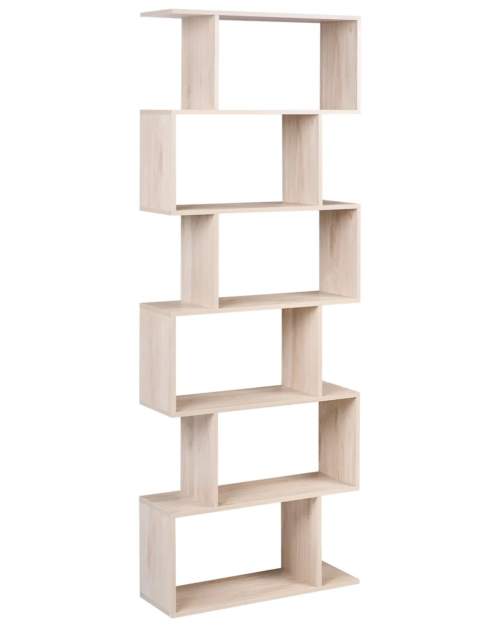Bücherregal mit 6 Ebenen VALDOSA 190 cm Hellbraun