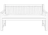 Bench Seat Pad Cushion VIVARA 152 x 54 cm Off-White