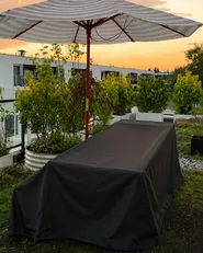 Regenschutzhülle CHUVA 275 cm x 230 cm 70 cm Schwarz_1155614