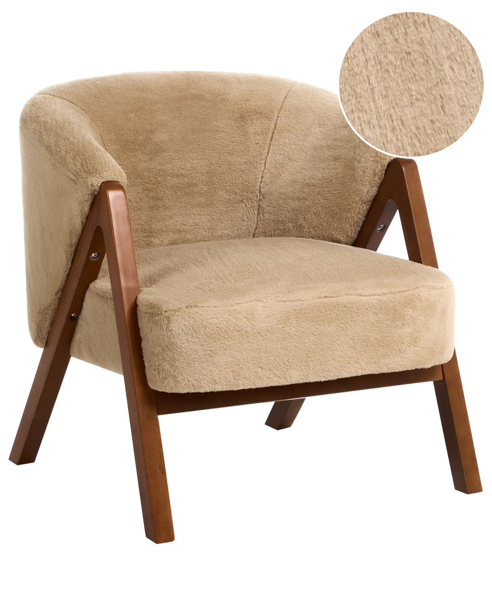 Sessel SKEI Webpelz Beige