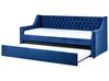 Trundle Bed Velvet MONTARGIS 90 x 200 cm (EU Single) Navy Blue