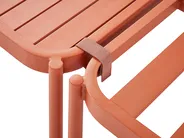 Ensemble de salon de jardin avec table 2 places TERRACINA Métal Orange_826681