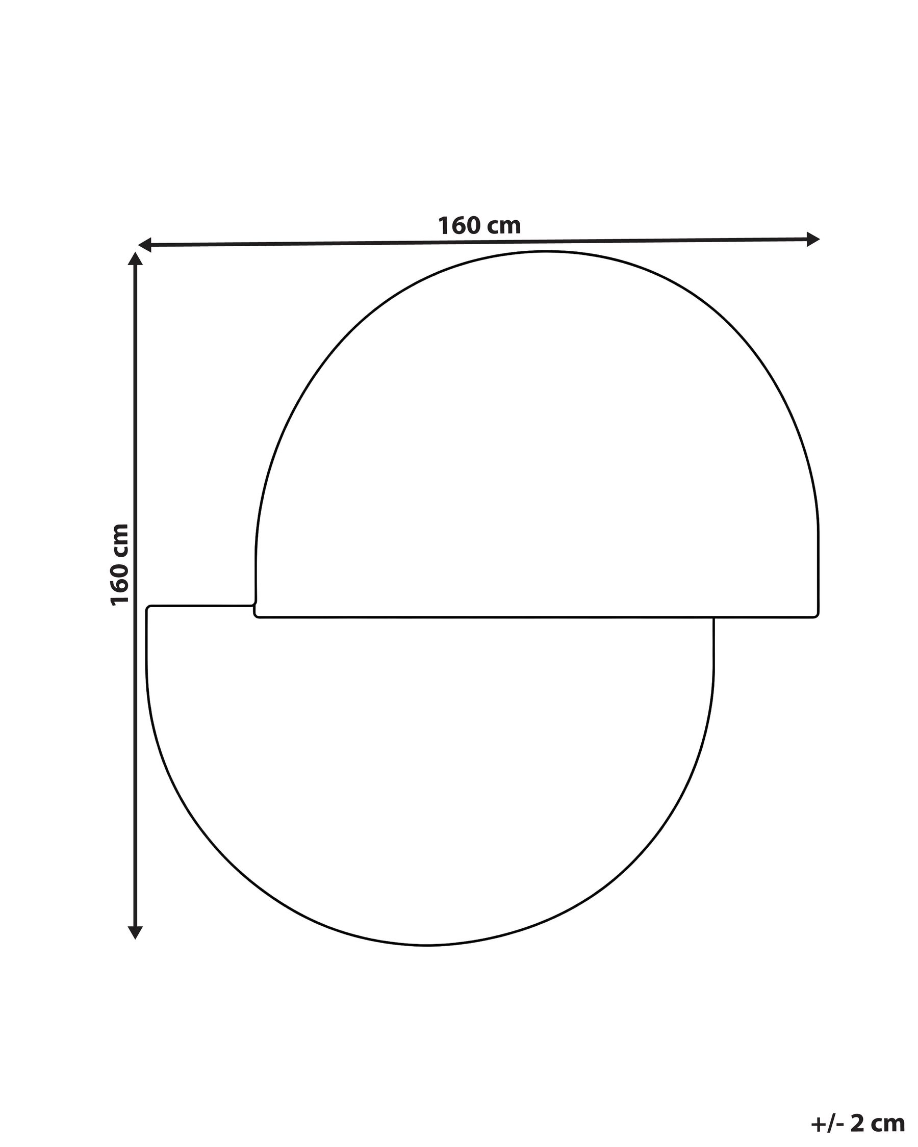 Vloerkleed SAKARO Donkergroen ø 160 cm Wol_1131814