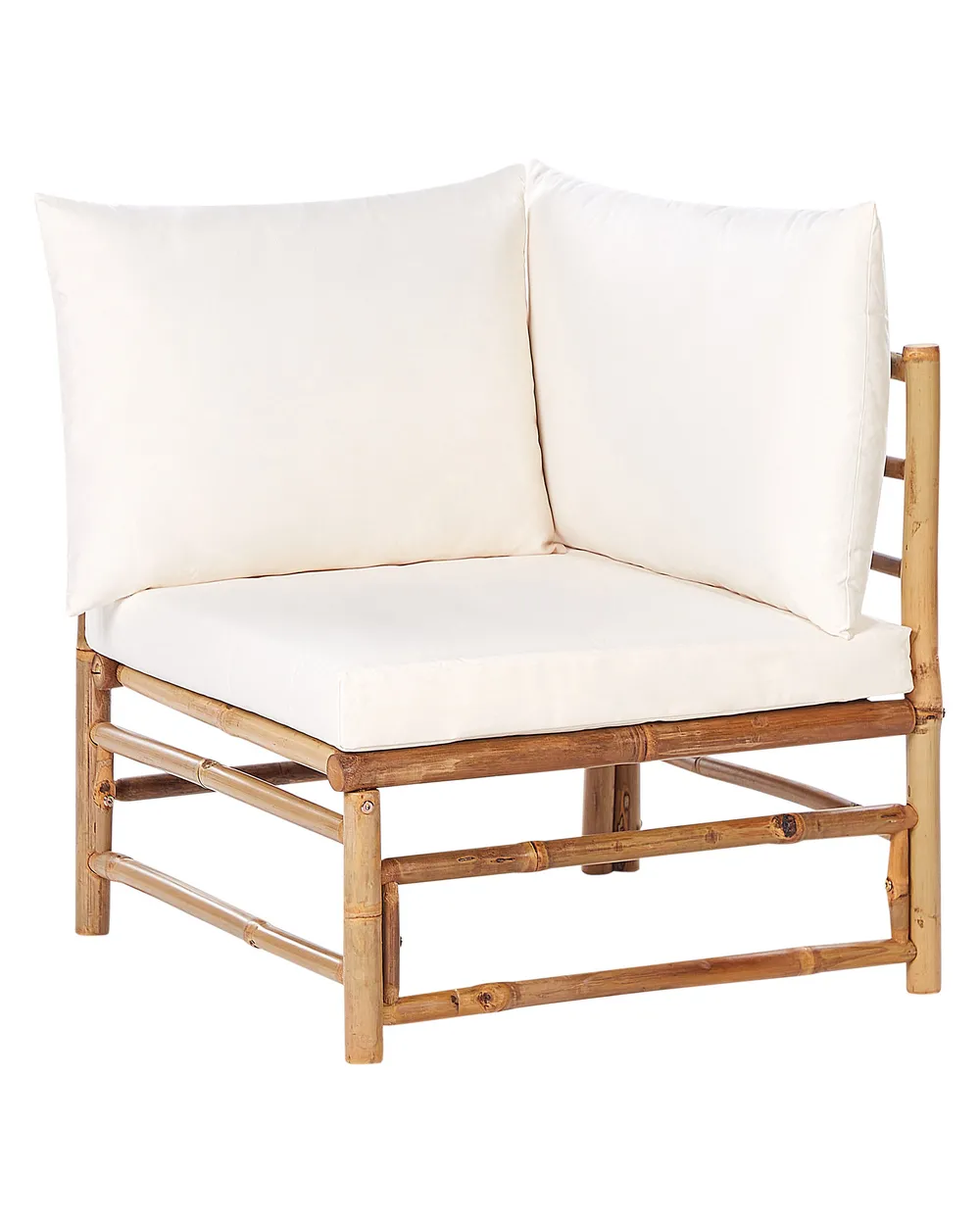 Garten-Eckmodul CERRETO Bambus Cremeweiß