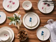 Tafelservice 24-teilig HYSSOP Porzellan Weiß_1115377