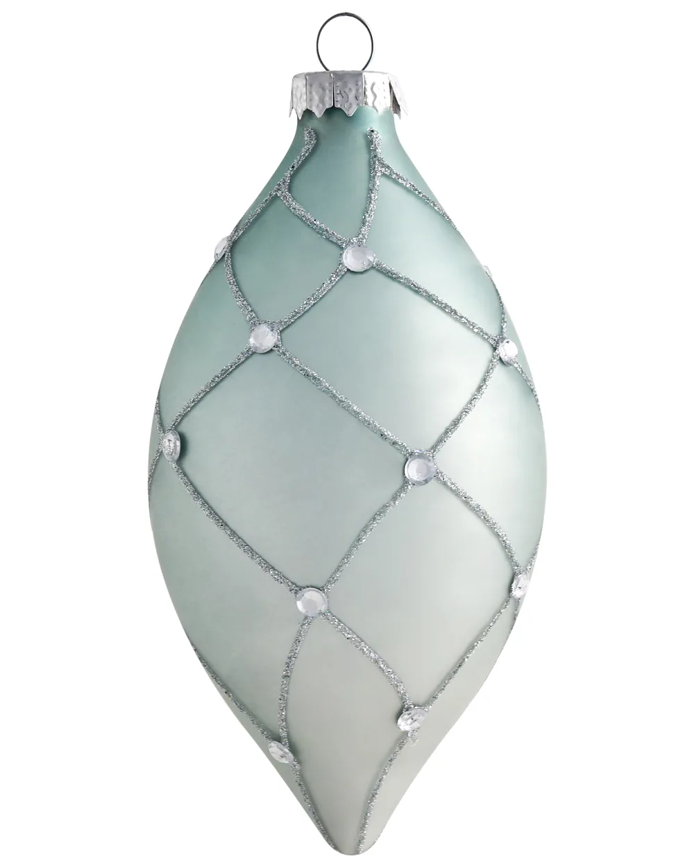 Weihnachtskugel 35er Set SNOWFALL Glas Blau_1028601