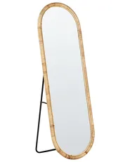 Standing Mirror MONTOT 150 cm Rattan Natural_938853