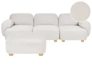 Modular Sofa 3 Seater AMLI with Ottoman Boucle Off-White_1070120