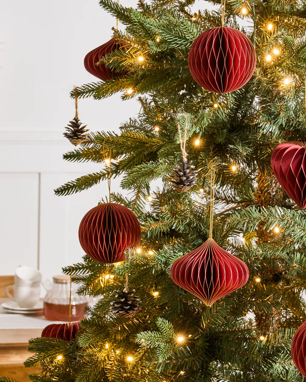 Weihnachtsbaumschmuck 18er Set SUSA Papier Rot_1084973