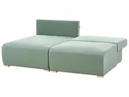 Modular Corner Sofa NERBO Fabric Light Green Right Hand_1035343